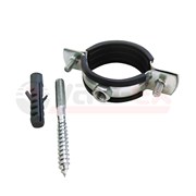 Хомут оцинк.с резин. уплотнением VALFEX  1 