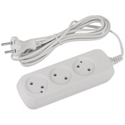 UDL-10-330  Удлинитель электрический ЭРА  Greenline 3 розетки без заземления 3м ПВС 2x0.75мм2 Б0065072