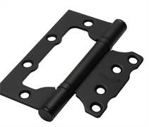 Петля дверная (бабочка) мат.черный (без врезки) (100*75*2.5мм) BL . Rucetti  9016525