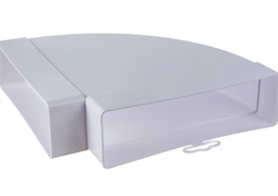 Колено КГП 60х204 горизонтальное пластик ERA 620КГП