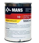 Очиститель пластика 10 MANS 1. 1000мл (8шт/кор) mans cl10