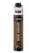 Клей-пена KUDO PRO конструкционный полиуретановый для деревянных конструкций  1000мл(12шт) KUPP10UWOOD