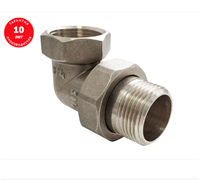 Сгон НИКЕЛИРОВАННЫЙ разъемный VALFEX угловой (американка) ВР-НР   1/2