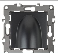 12-6003-12 ЭРА Вывод кабеля, Эра12, графит (10/100/1000) Б0043156