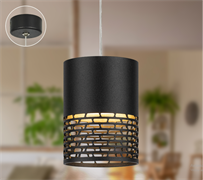 PL29 GX53 BK Cветильник подвесной ЭРА под лампу GX53, потолочный цилиндр ,черный Б0061373