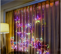 Гирлянда ЕGNIG - NY ЭРА занавес Новый Год 2,4*1,1 м 8 режимов мультиколор 17 Б0055998