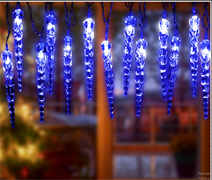 Гирлянда ЕGNIG - IC  ЭРА нить Сосульки 3,8 м синий 20 LED Б0055995