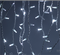 Гирлянда  ERAPS-BK2 ЭРА светодиодная новогодняя бахрома 2x1 м холодный белый свет 120 LED Б0051891