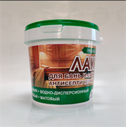 Лак Эмальер антисеп..для бань и саун, глянец. 0,9кг/0,9л (12шт)(для стен и потолков) 4673751850581