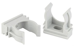 Клипса-крепеж CLIP-20 для трубы(серый) d 20мм ЭРА (100 шт/уп) Б0020123