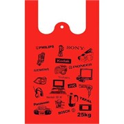 Пакет майка ПНД 38см+20сих72см 18мкТехника красный (50/500) 00000005140