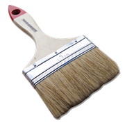 Кисть плоская  100мм нат. щетина с дер. ручкой SANTOOL(12шт/уп)ЛКМ 010110-012-040  010110-012-040