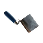 Мастерок для внешних углов 80х60х60мм из нерж. стали, с дерев. ручкой, Santool(12шт/уп) 020319-001-080