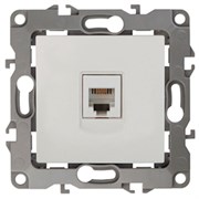 12-3105-02 ЭРА Розетка телефонная RJ11, Эра12, слоновая кость Б0014712