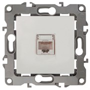 12-3107-02 ЭРА Розетка информационная RJ45, Эра12, слоновая кость Б0014724