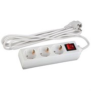 U-3es-3m-3x1,5 с заземлением с выключателем 3 розетки 3м ПВС 3x1,5мм2 16А Удлинитель ЭРА Б0044040