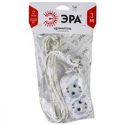 UX-2e-5m с заземлением 2 розетки 5м ПВС 3x0,75мм2 10А Удлинитель ЭРА Б0038574