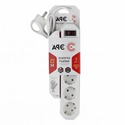 Сетевой фильтр USF-5es-1,5m-W ЭРА (белый) с/з 3x0,75мм2 с выкл, 5гн 1,5м Б0019031