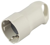 Розетка кабельная R3 ЭРА с/з 16А с кольцом угловой ввод белая Б0019187