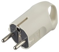 Вилка V3 ЭРА с/з 16А с кольцом угловой вход белая Под заказ Б0019186