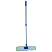 Швабра каркасный металл. флаундер 60 см с телеск. алюм. ручкой 80-140 см с насадкой из хлопка 080403-001-060