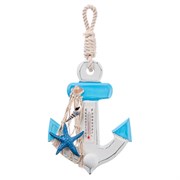 Термометр декоративный в виде якоря МДФ 21х11см 4 дизайна 00010007298