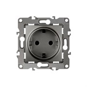 12-2101-04 ЭРА Розетка 2P+E Schuko,16АХ-250В, Эра12, шампань (одноместная с заземлением) Б0014678