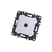 12-3101-03 ЭРА Розетка TV одиночная, Эра12, алюминий Б0014707