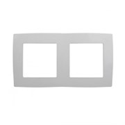 12-5002-05 ЭРА Рамка на 2 поста, Эра12, антрацит Б0014755