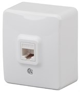 11-3203-01 ЭРА Розетка информационная RJ45, ОУ, IP20, Эра Эксперт, белый Б0020730