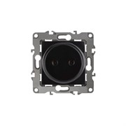 12-2105-06  ЭРА Розетка 2P,16АХ-250В, Эра12, черный (одноместная) Б0018259