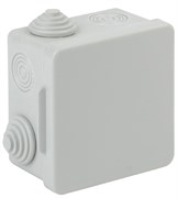 Коробка распаячная ОУ КОР 80х80х50мм с гермовводами 7 вх. IP54 ЭРА Б0037443