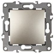 12-1001-04 ЭРА Выключатель,10АХ-250В, IP20, без м. лапок, Эра12, шампань Б0014630