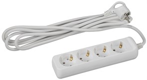 U-4e-5m-3x1 с заземлением 4 розетки 5м ПВС 3x1мм2 16А Удлинитель ЭРА Б0028375