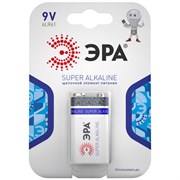 Элемент питания ЭРА 6LR61-1BL (крона) SUPER Alkalaine (1шт/уп)  С0038445
