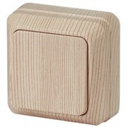 2-101-11 Intro Выключатель, 10АХ-250В, ОУ, Quadro, сосна Б0053739