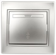 1-103-03 Intro Переключатель, 10А-250В, IP20, СУ, Plano, алюминий под заказ Б0030038