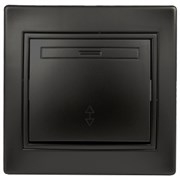 1-103-05 Intro Переключатель, 10А-250В, IP20, СУ, Plano, антрацит Под заказ Б0044562