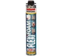 Пена профессиональная SOUDAL FLEXI пистолетная летняя (+5) 750 мл (12шт/уп) 155472