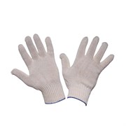 Перчатки х/б БЕЗ ПВХ, 5 нит.10 класс (белые) (300 пар./уп.) 00-00014631