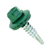 Саморез кровельный RAL-6005 ZP 5,5х25 (100шт) зеленый мох СК5525100