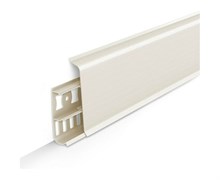 Плинтус напольный с кабель-каналами 85мм 