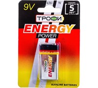 Элемент питания Трофи 6LR61-1BL ENERGY POWER Alkaline крона (1шт/уп) C0034928