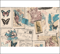 pr070 DEKORON 45 см/8 м декор рисунок бабочки																									 00103591