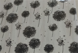 pn030 DEKORON 45 см/8 м витраж цветной	 прозрачная одуванчик черный																												 00104706