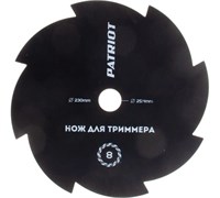 Нож PATRIOT TBS-8 , D=230*25,4 мм, 8-зубый																													 809115210