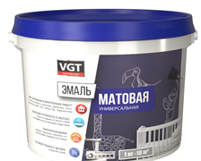 Эмаль VGT ВД-АК-1179 унив.мат.темно-коричневая RAL 8017, 2,5кг (6шт)																		 31609