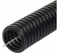Труба гофр. ПНД д-32мм с зонд. легкая 50м (черный) ЭРА Б0036827