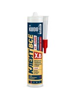 Клей монтажный KUDO Turbo HT клеит все с высокой первоначальной адгезией и скоростью отвержд. белый KX-6W