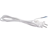 Шнур для бра 2х0,75мм2 1,8м без выкл белый 2,5А																														 Б0051341